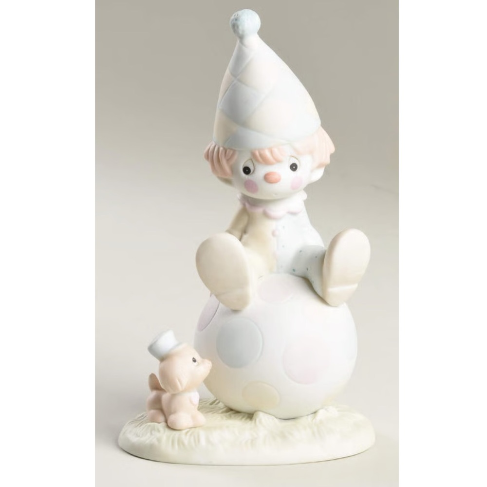Precious Moment’s Lord Keep Me on the Ball-1986 Clown Figurine